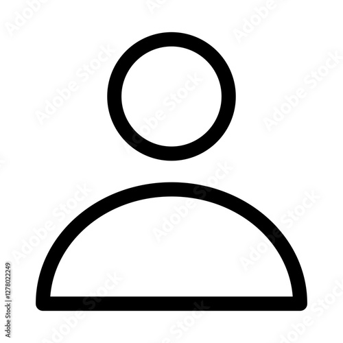 user thin icon