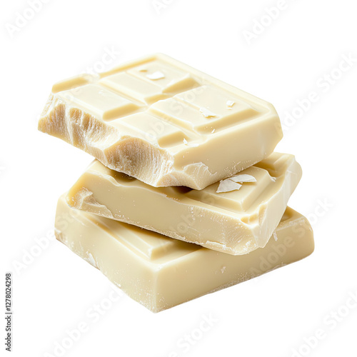 A Stack of Exquisite White Chocolate Bars