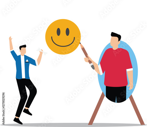 Positive self-image and confidence concept