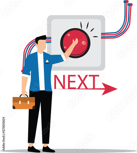 Next level or step in business or concept