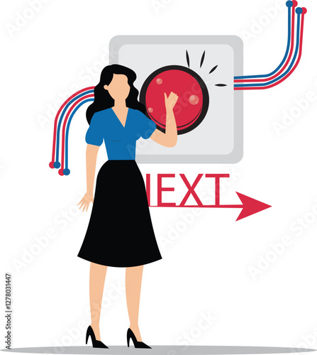 Next level or step in business or concept