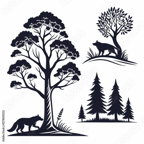 "Forest & Outdoor Vector Art – Stunning Nature Designs"