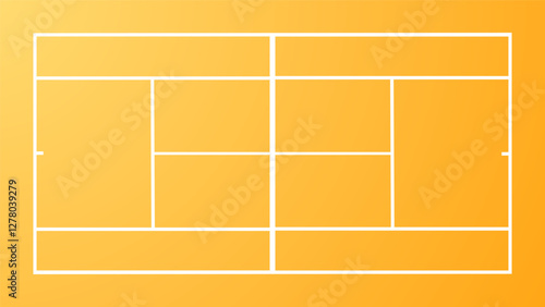 Tennis symbol with tennis court Illustrations for use in online sporting events , Illustration Vector EPS 10