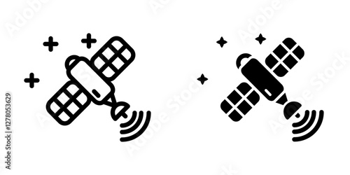 Satellite icon design template