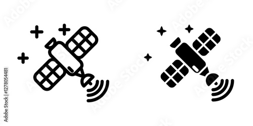 Satellite icon design template