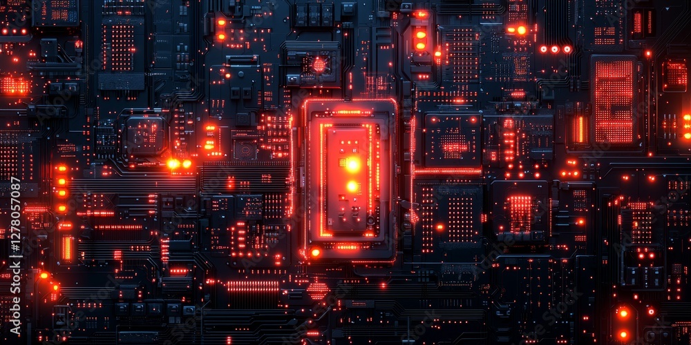 Obraz premium Quantum Circuit for Shor's Algorithm: Infographic Overview
