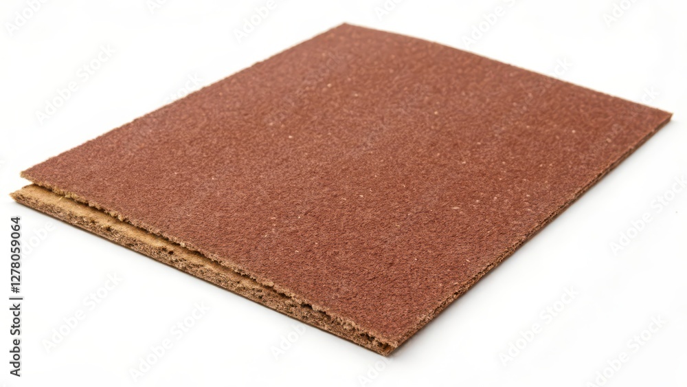 Fototapeta premium Red Composite Material Sample on White Background
