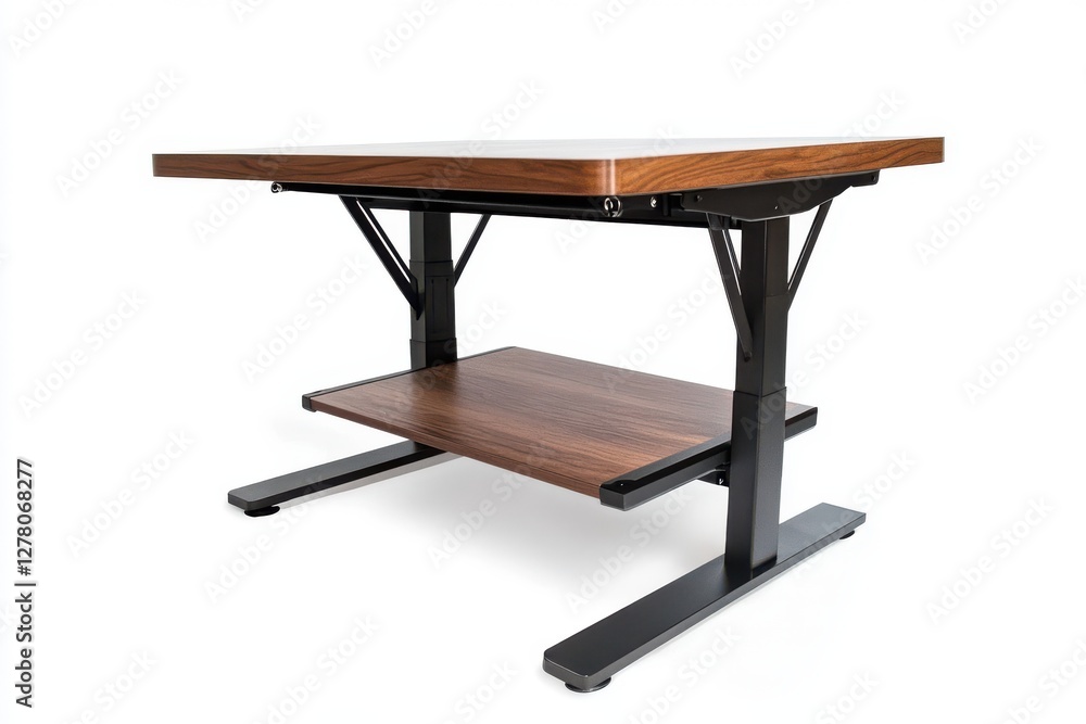 Standing Desk Before Isolated and White Background Standing Desk Before Isolated and White Background