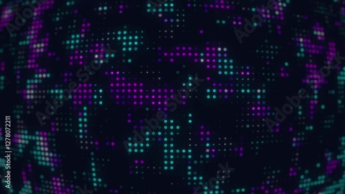 Motion graphic dark blue black gradient background, business technology digital communication template, ai artificial intelligence creative illustration element, banner poster cover pattern.