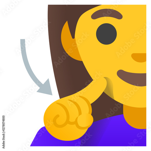 Woman Gesturing with Finger