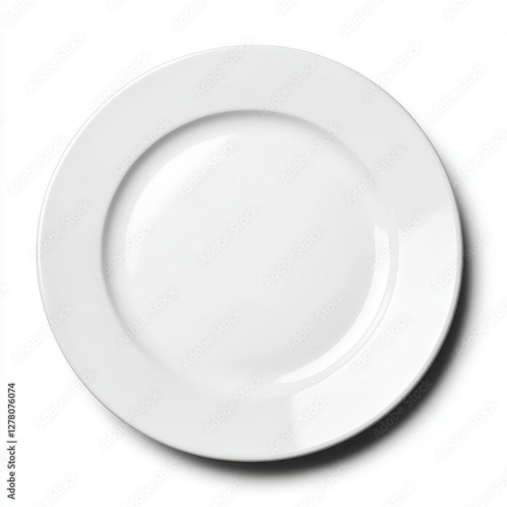 Clean White Dinner Plate Simple Elegance for Food Photography, Generative AI. Clean White Dinner Plate Simple Elegance for Food Photography, Generative AI.