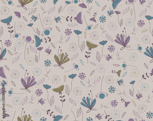 Floral Seamless Pattern design background