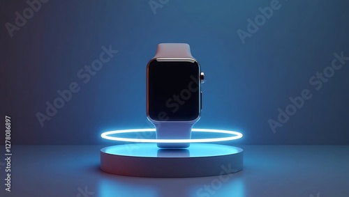 Smartwatch Display Neon Light