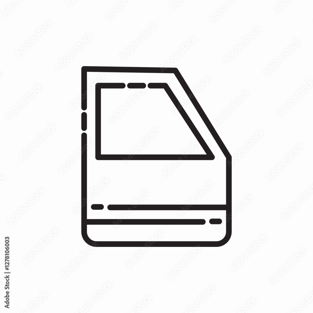 car door auto icon vector sign car door auto icon vector sign