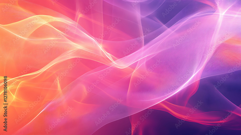 Abstract background of colorful flowing shapes and light patterns Abstract background of colorful flowing shapes and light patterns