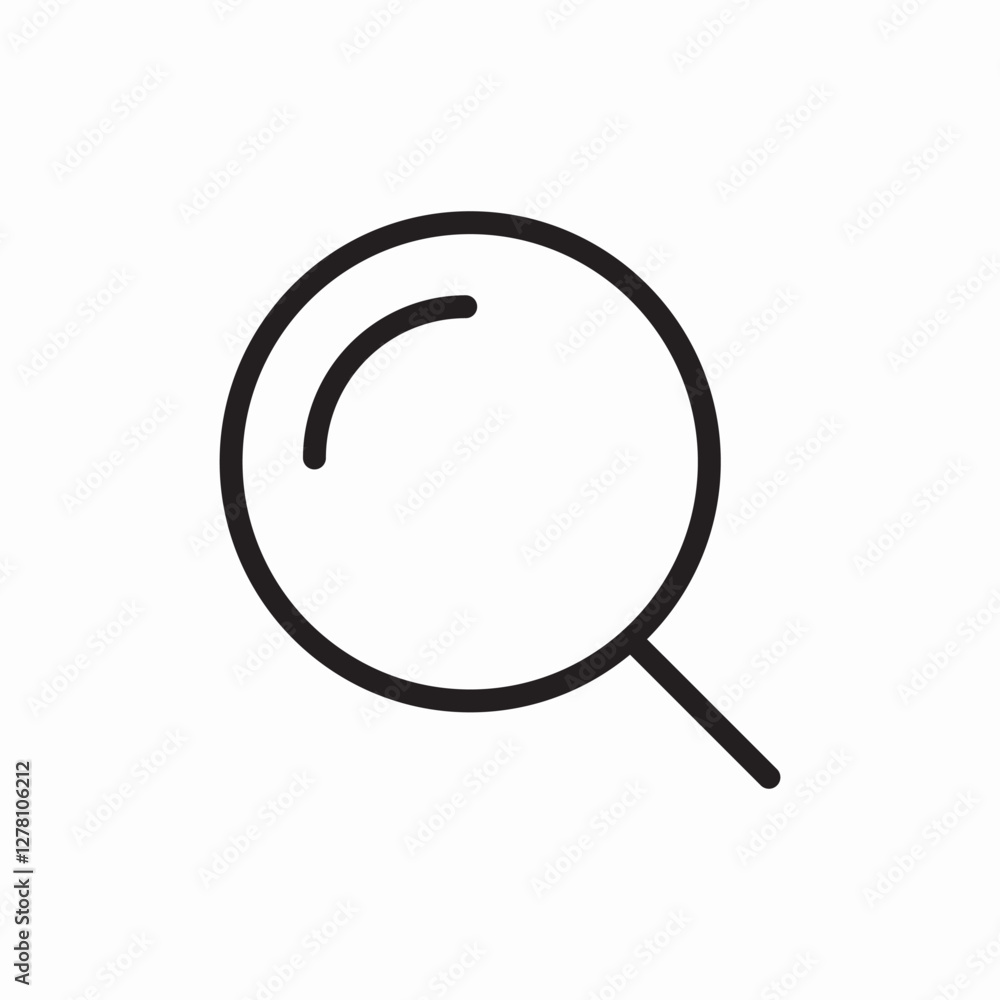 search magnifying glass icon vector sign search magnifying glass icon vector sign