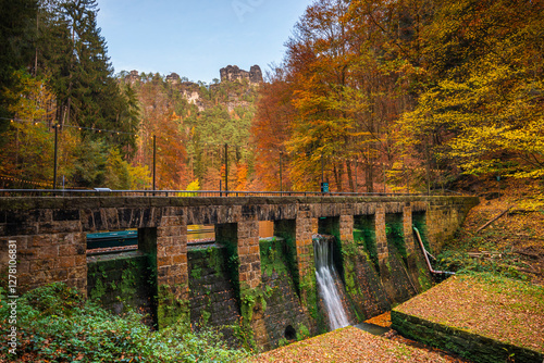 bridge in autumn