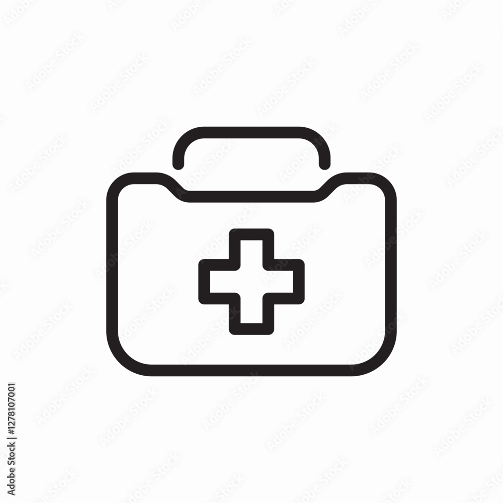 Medical first aid icon vector sign Medical first aid icon vector sign