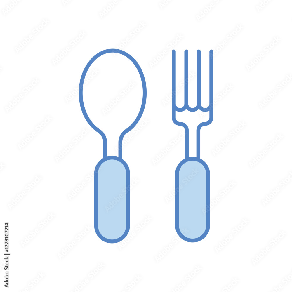 Fototapeta premium Cutlery vector icon