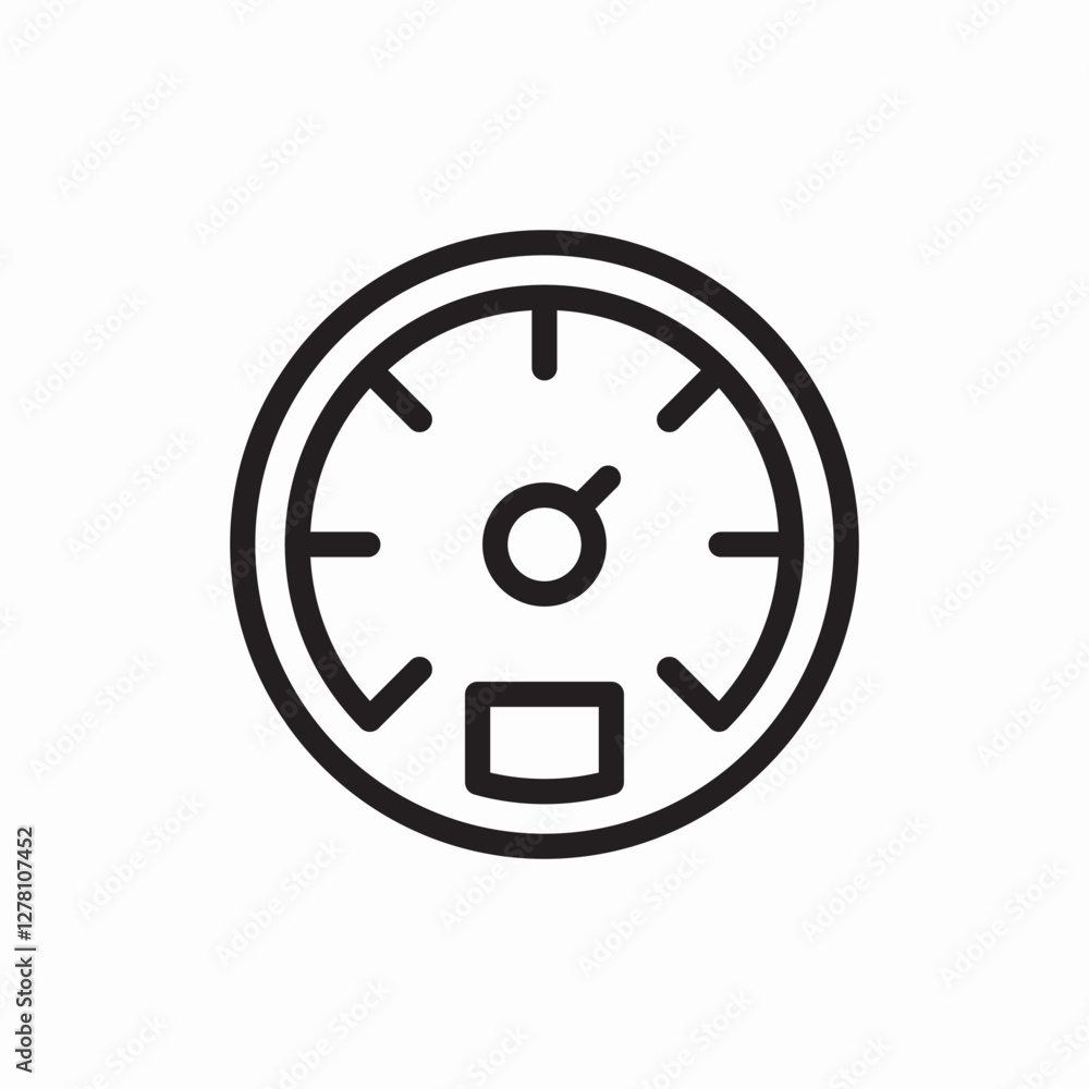Dashboard speedometer gauge icon vector sign Dashboard speedometer gauge icon vector sign