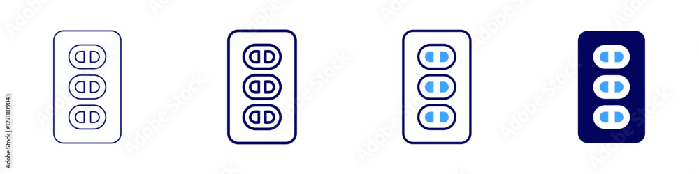 Medical management icon in 4 different styles. Thin Line, Line, Bold Line, Duotone. Duotone style. Editable stroke Medical management icon in 4 different styles. Thin Line, Line, Bold Line, Duotone. Duotone style. Editable stroke