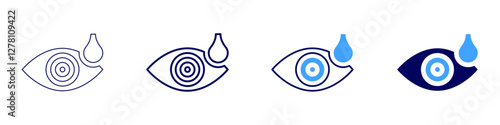 Medical patient satisfaction icon in 4 different styles. Thin Line, Line, Bold Line, Duotone. Duotone style. Editable stroke