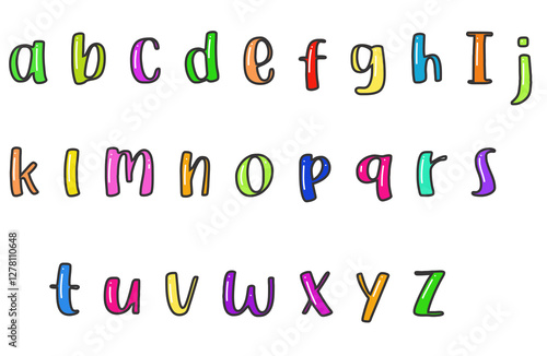 Doodle kawaii cute editable vector text effect