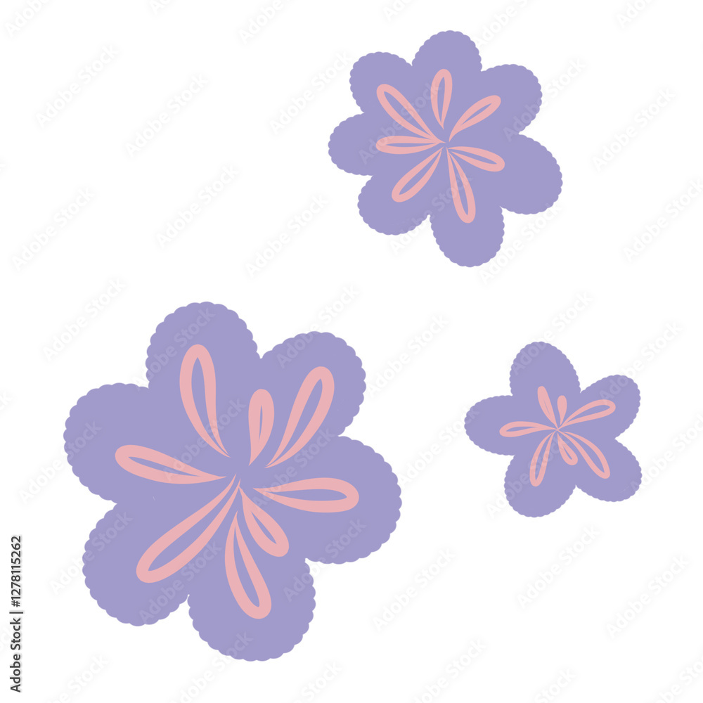 Fototapeta premium purple pink floral flower 