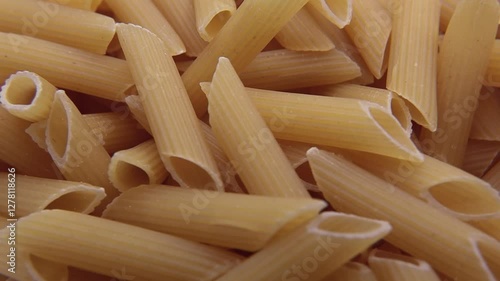 Close-up of tubular pasta