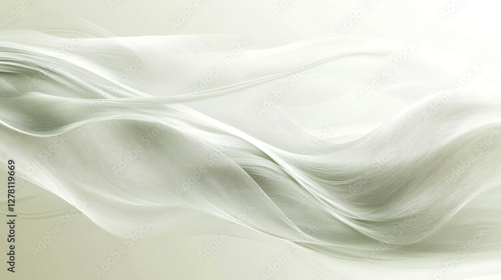 Elegant flowing light fabric creates a smooth flowing abstract composition Elegant flowing light fabric creates a smooth flowing abstract composition