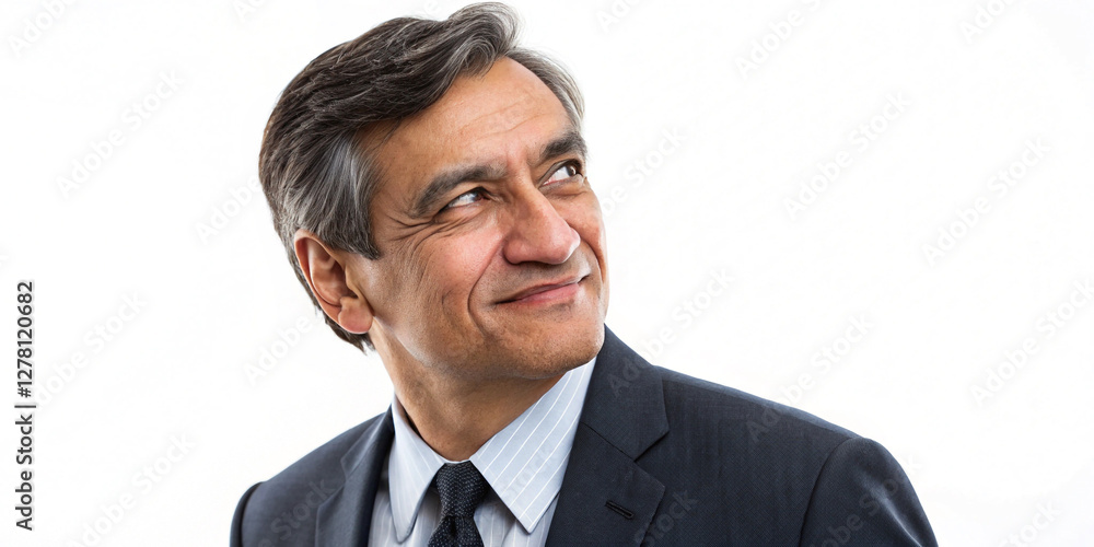 Businessman with Various Expressions Isolated on a White Background for Professional Representation Businessman with Various Expressions Isolated on a White Background for Professional Representation