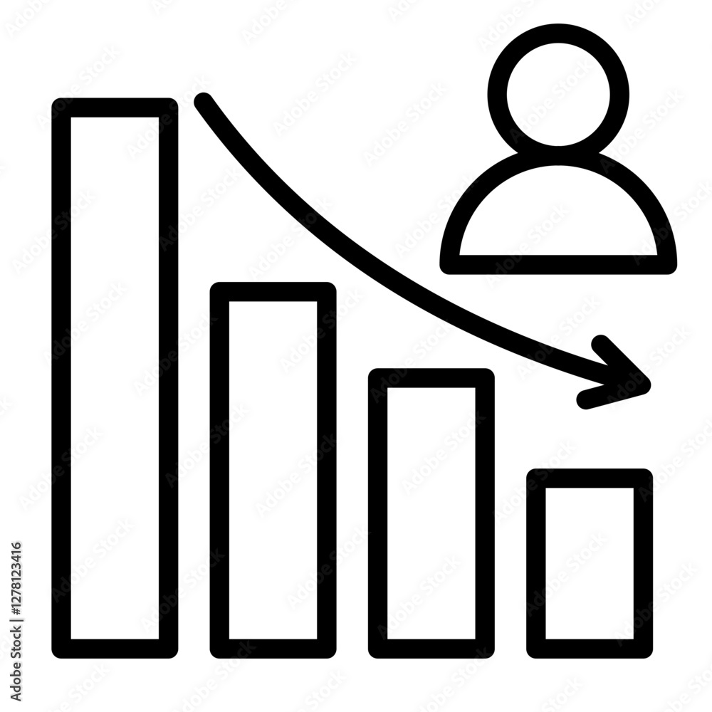 Foto Churn Rate Icon