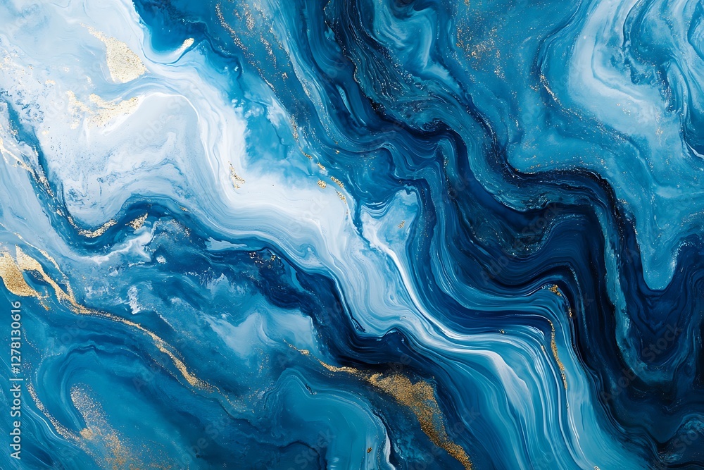 Marble abstract background. Blue and white colors. Liquid marble pattern. Marble abstract background. Blue and white colors. Liquid marble pattern.