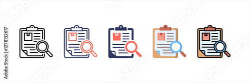 Inspection Multistyle Icon Set