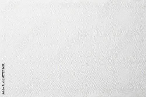Textured white paper background with fine diagonal embossed patterns.