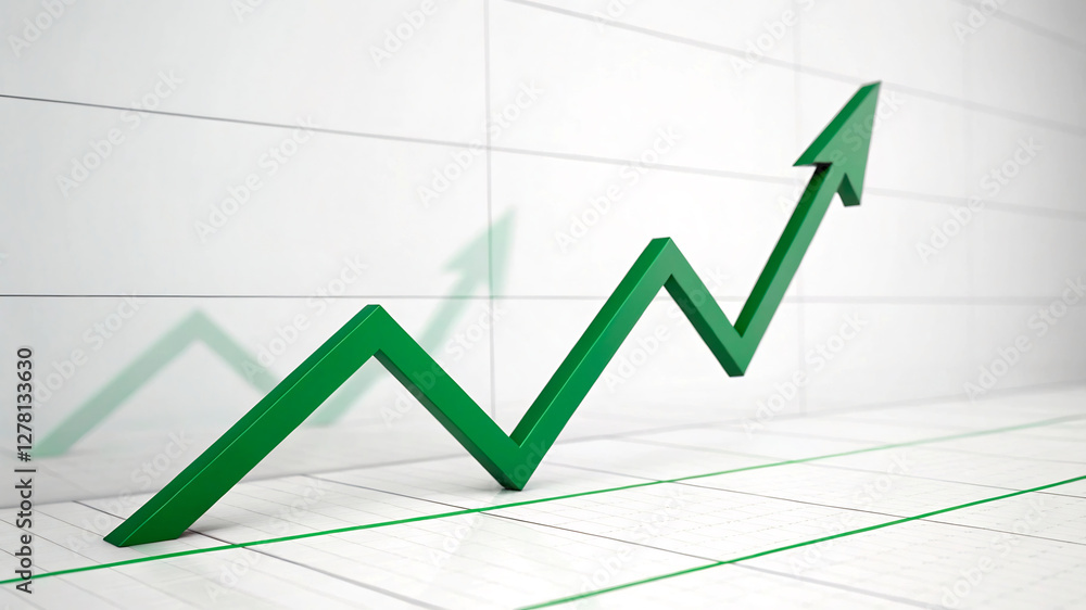 business graph with arrow business graph with arrow