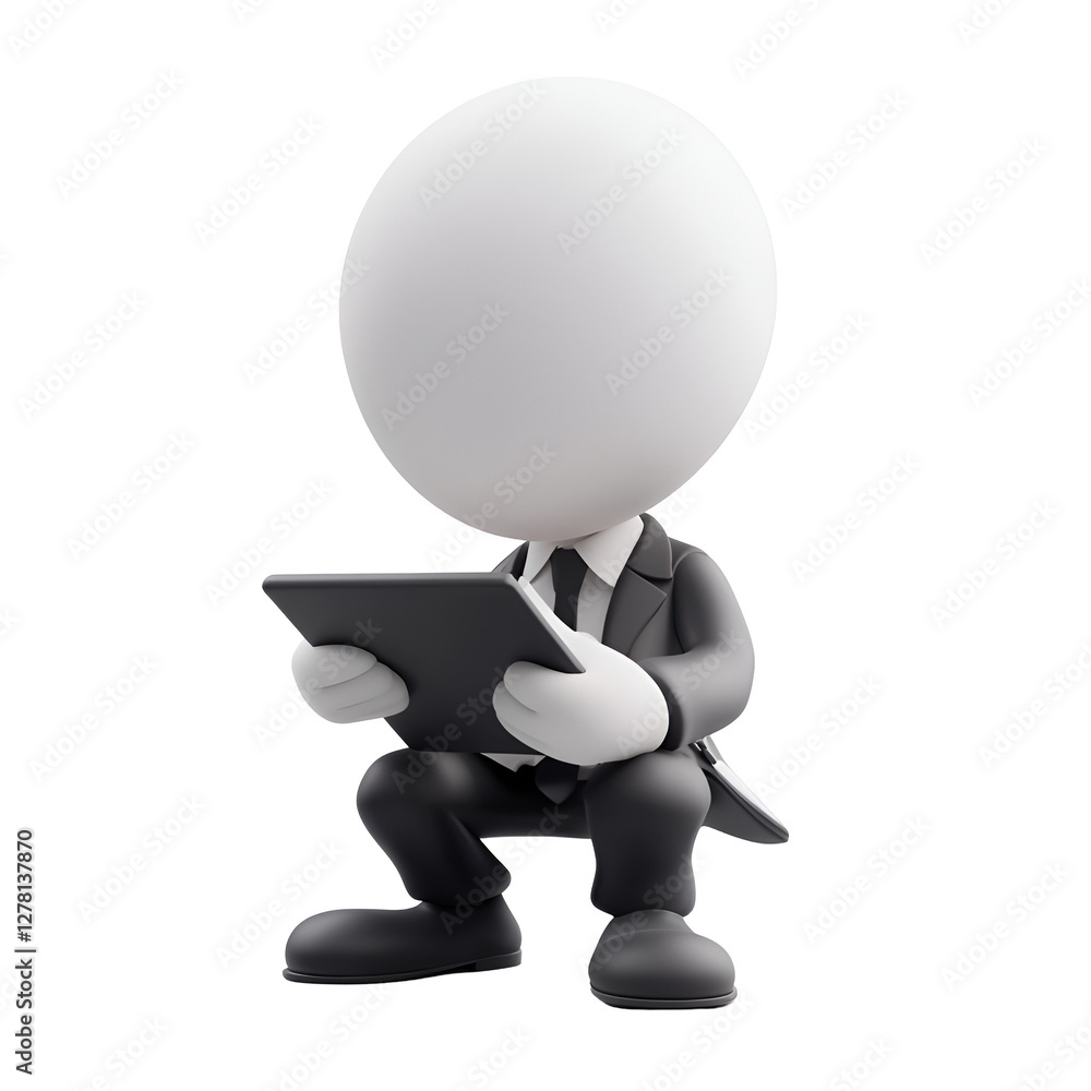 3d man with a laptop 3d man with a laptop