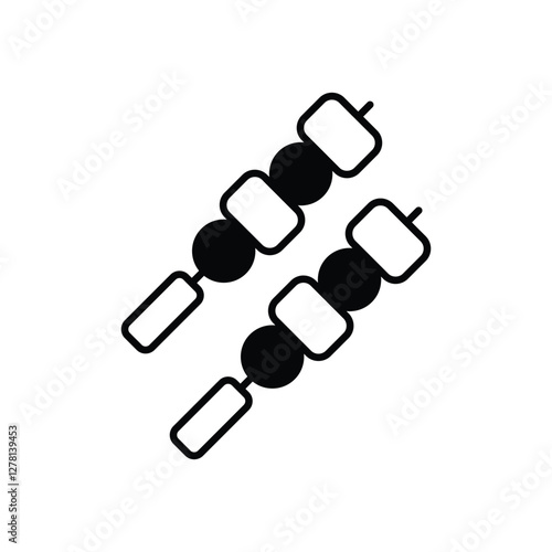 Skewer vector icon 