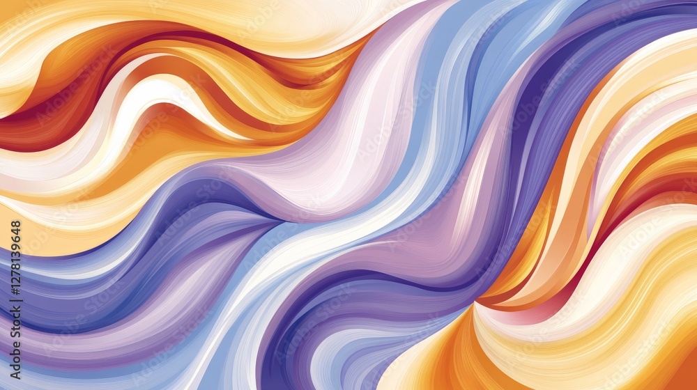 Obraz premium Colorful Abstract Swirling Shapes in Dynamic Style