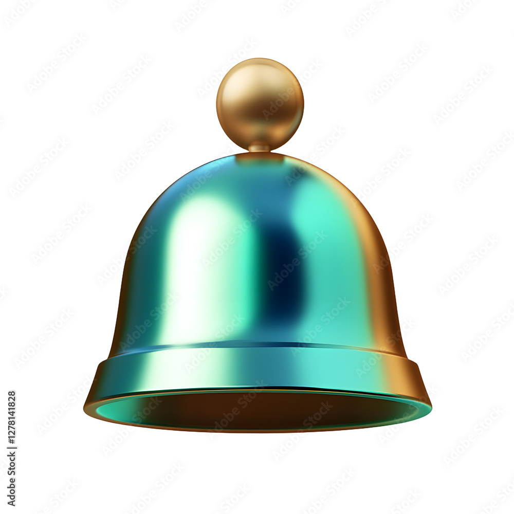 Bell 3D icon - notification graphic on transparent background - 3D Rendering Bell 3D icon - notification graphic on transparent background - 3D Rendering