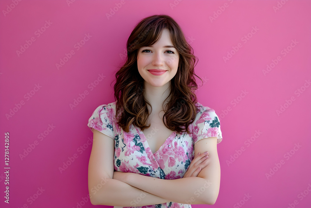 woman, beauty, fashion, hair, pink, model, smile, face, dress, people, person, studio, smiling, one, brunette, glamour, looking, happiness, eyes, joy woman, beauty, fashion, hair, pink, model, smile, face, dress, people, person, studio, smiling, one, brunette, glamour, looking, happiness, eyes, joy