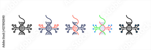 Biotechnology Multistyle Icon Set