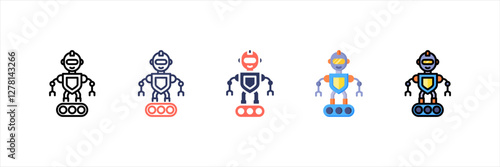 Humanoid Multistyle Icon Set