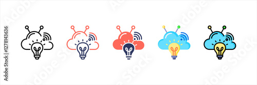 Smart Grids Multistyle Icon Set