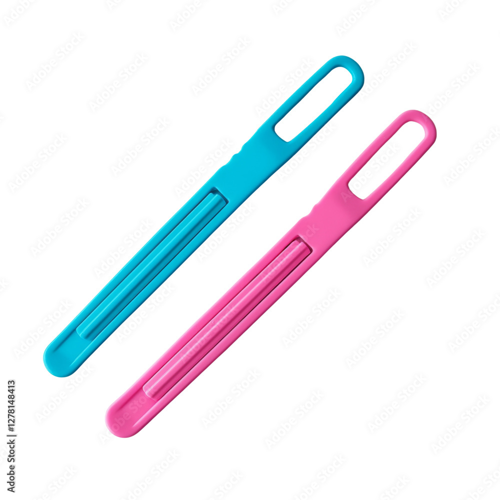 Colorful plastic hair clips in blue and pink, perfect for styling and securing hair. These lightweight accessories add fun touch to any hairstyle Colorful plastic hair clips in blue and pink, perfect for styling and securing hair. These lightweight accessories add fun touch to any hairstyle
