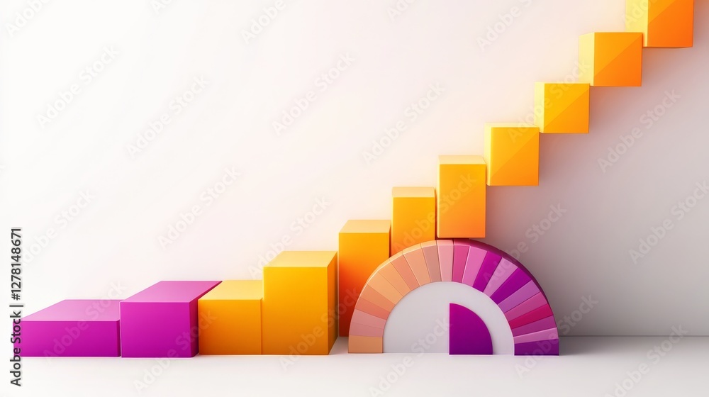 Colorful Fibonacci Sequence in Geometric Shapes Colorful Fibonacci Sequence in Geometric Shapes