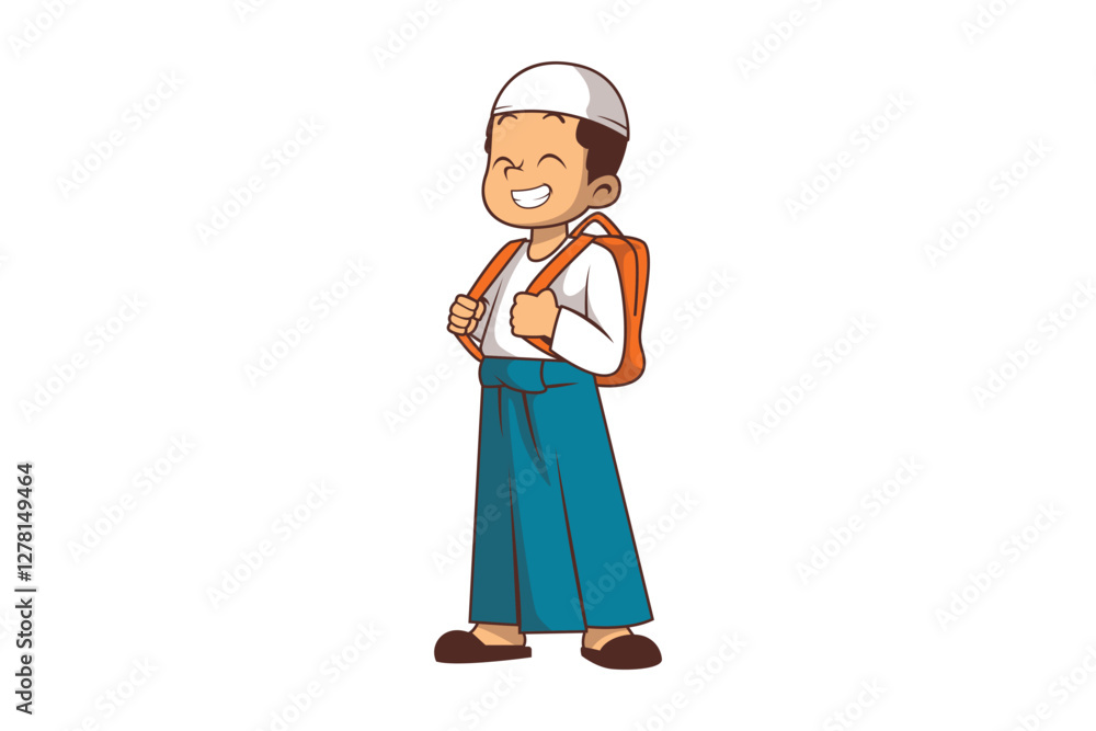 Muslim Boy Character Muslim Boy Character