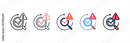 Identification Multistyle Icon Set