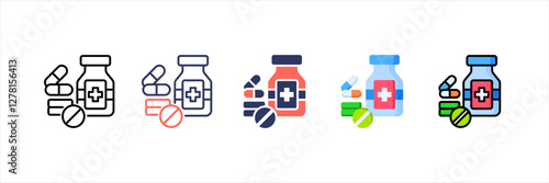 Medicine Multistyle Icon Set