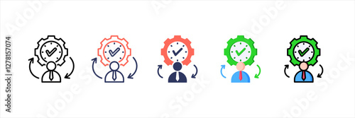 Disciplinary Multistyle Icon Set